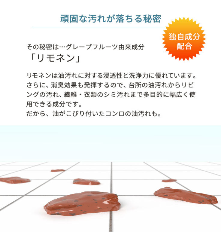 AiMY HOME CLEANER 1本セット ホームクリーナー 油汚れ クリーナー スプレータイプ リビング キッチン トイレ 浴槽 シミ取り 衣類 家庭用 マルチクリーナー リモネンの香り 洗浄 ニオイ 希釈 AIM-SC10