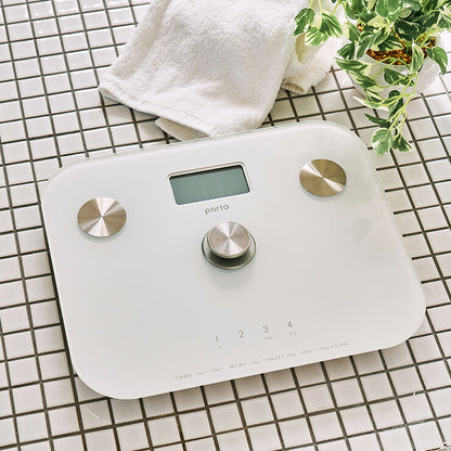 ポルト polto 電池不要 体組成計 へルスメーター シックスバランス 半永久使用 エコ体組成計 筋肉率 BMI 体脂肪率 体重計 ボディスケール シンプル コンパクト ダイエット 健康管理 新生活 AIM-WS10