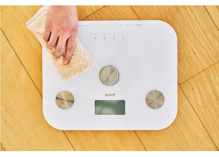 ポルト polto 電池不要 体組成計 へルスメーター シックスバランス 半永久使用 エコ体組成計 筋肉率 BMI 体脂肪率 体重計 ボディスケール シンプル コンパクト ダイエット 健康管理 新生活 AIM-WS10