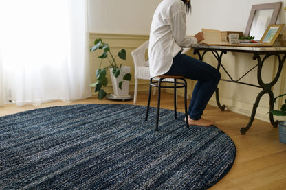 【日本製】 ラグマット LUSTRE 200x200cm 円形 ラグ マット カーペット 無地 シンプル 防音 防ダニ 床暖 ホットカーペット(代引不可)