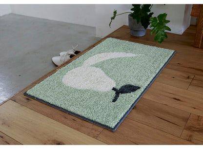 日本製 玄関 マット 45×75cm 長方形 メディカルストップ 耐熱 F☆☆☆☆ ウォッシャブル ドライクリーニング 四角 おしゃれ 北欧 かわいい デザインライフ FRUITS MINI MAT フルーツミニマット(代引不可)