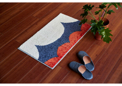 玄関 マット 45×75cm 日本製 長方形 ウォッシャブル ドライクリーニング メディカルストップ 耐熱 F☆☆☆☆ 北欧 かわいい 四角 おしゃれ デザインライフ DESIGN LIFE TOPIARYトピアリーマット(代引不可)