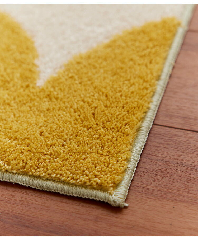 玄関 マット 45×75cm 日本製 長方形 ウォッシャブル ドライクリーニング メディカルストップ 耐熱 F☆☆☆☆ 北欧 かわいい 四角 おしゃれ デザインライフ DESIGN LIFE TOPIARYトピアリーマット(代引不可)