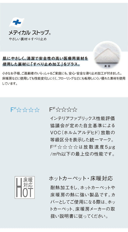 日本製 キッチンマット 45×180cm ウォッシャブル ドライクリーニング メディカルストップ 耐熱 F☆☆☆☆ おしゃれ 北欧 デザインライフ TEKUTEKU KIWI テクテクキーウィマット(代引不可)
