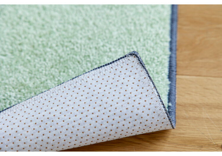 日本製 キッチンマット 45×240cm ウォッシャブル ドライクリーニング メディカルストップ 耐熱 F☆☆☆☆ おしゃれ 北欧 デザインライフ TEKUTEKU KIWI テクテクキーウィマット(代引不可)