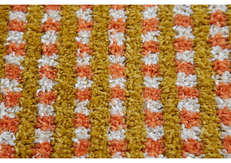 日本製 キッチンマット 45×240cm ウォッシャブル ドライクリーニング メディカルストップ 耐熱 F☆☆☆☆ おしゃれ 北欧 かわいい デザインライフ RETRO CHECK レトロチェックマット(代引不可)