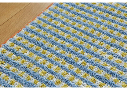 日本製 キッチンマット 45×240cm ウォッシャブル ドライクリーニング メディカルストップ 耐熱 F☆☆☆☆ おしゃれ 北欧 かわいい デザインライフ RETRO CHECK レトロチェックマット(代引不可)