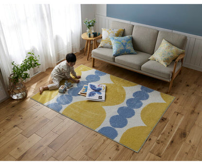 長方形 国産 ラグ 130×185cm ウォッシャブル ドライクリーニング メディカルストップ 耐熱 F☆☆☆☆ 四角 おしゃれ 日本製 北欧 かわいい デザインライフ DESIGN LIFE TOPIARY RUGトピアリーラグ(代引不可)