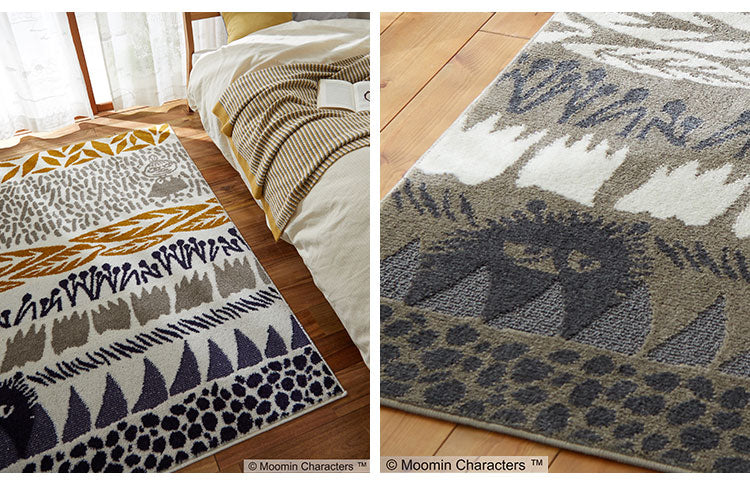 ラグ 日本製 130×185cm ムーミン MOOMIN BOTANISE rug ボタニスラグ スティンキー ラグマット 防ダニ 北欧 おしゃれ(代引不可)