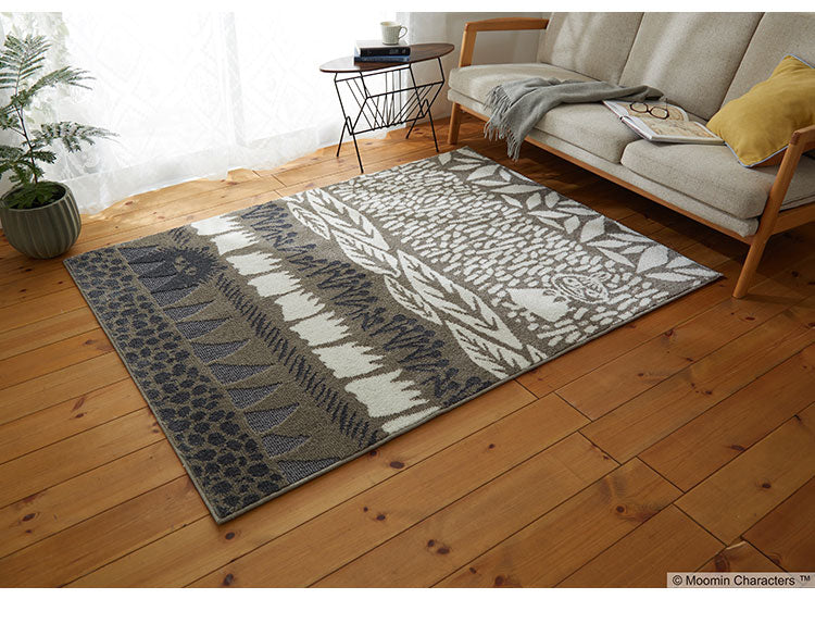 ラグ 日本製 130×185cm ムーミン MOOMIN BOTANISE rug ボタニスラグ スティンキー ラグマット 防ダニ 北欧 おしゃれ(代引不可)