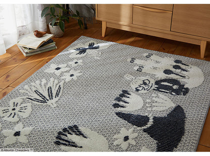 ラグ 日本製 130×185cm ムーミン MOOMIN KOBANA rug コバナ ラグ ラグマット 防ダニ 北欧 おしゃれ(代引不可)