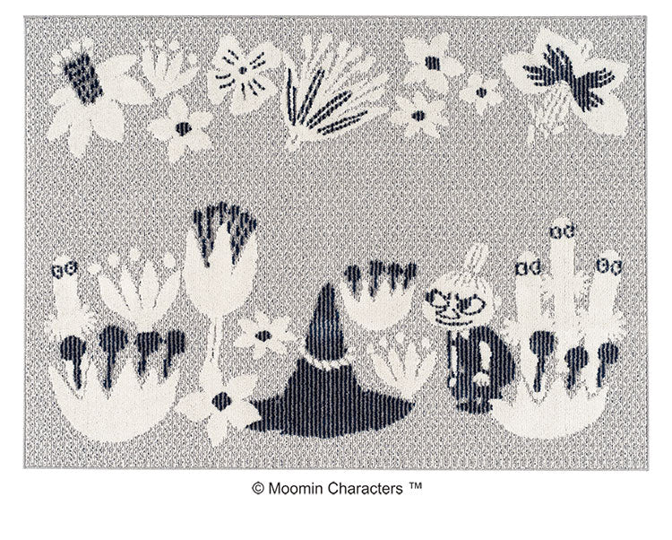 ラグ 日本製 130×185cm ムーミン MOOMIN KOBANA rug コバナ ラグ ラグマット 防ダニ 北欧 おしゃれ(代引不可)