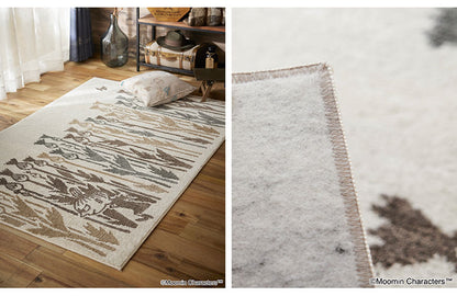 ラグ 日本製 130×185cm ムーミン MOOMIN LITTLE MY WILD FLOWER RUG リトルミイ ワイルドフラワーラグ ラグマット 防ダニ 北欧 おしゃれ(代引不可)