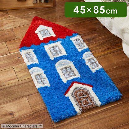 マット 日本製 45×85cm ムーミン MOOMIN HOUSE ムーミンハウス マット 玄関マット ラグマット 防ダニ 北欧 おしゃれ(代引不可)