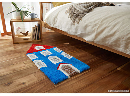 マット 日本製 45×85cm ムーミン MOOMIN HOUSE ムーミンハウス マット 玄関マット ラグマット 防ダニ 北欧 おしゃれ(代引不可)