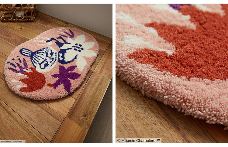 マット 日本製 55×75cm ムーミン MOOMIN KOBANA mat コバナ マット 玄関マット ラグマット 防ダニ 北欧 おしゃれ(代引不可)