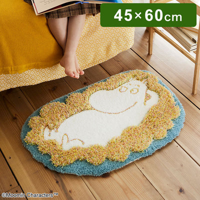 マット 日本製 45×60cm ムーミン MOOMIN FLUFFY MOOMIN MAT フラッフィー ムーミンマット ラグマット 玄関マット 防ダニ 北欧 おしゃれ(代引不可)