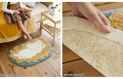 マット 日本製 45×60cm ムーミン MOOMIN FLUFFY MOOMIN MAT フラッフィー ムーミンマット ラグマット 玄関マット 防ダニ 北欧 おしゃれ(代引不可)