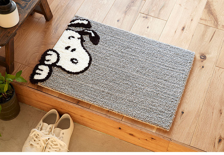 マット 日本製 45×65cm スヌーピー SNOOPY Chilali MAT チラリ マット 玄関マット ラグマット 防ダニ 北欧 おしゃれ(代引不可)