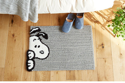 マット 日本製 45×65cm スヌーピー SNOOPY Chilali MAT チラリ マット 玄関マット ラグマット 防ダニ 北欧 おしゃれ(代引不可)
