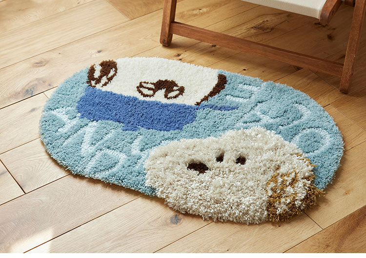 マット 日本製 45×70cm スヌーピー SNOOPY Andy and Olaf MAT アンディ