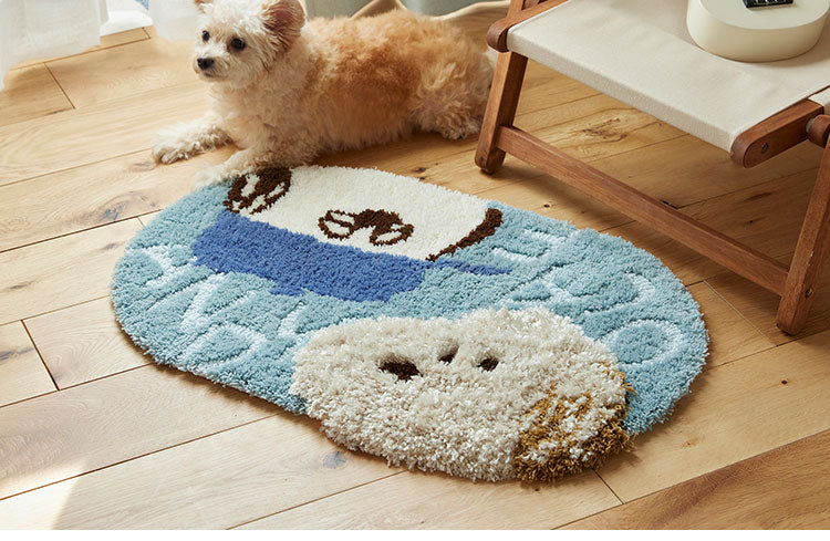 マット 日本製 45×70cm スヌーピー SNOOPY Andy and Olaf MAT アンディ
