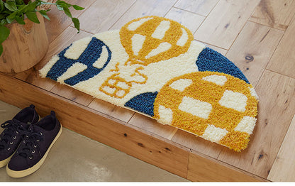 マット 日本製 48×70cm スヌーピー SNOOPY Balloon MAT バルーン マット 玄関マット ラグマット 防ダニ 北欧 おしゃれ(代引不可)