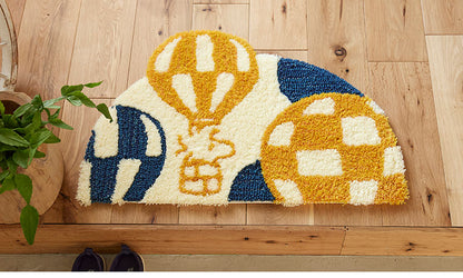 マット 日本製 48×70cm スヌーピー SNOOPY Balloon MAT バルーン マット 玄関マット ラグマット 防ダニ 北欧 おしゃれ(代引不可)
