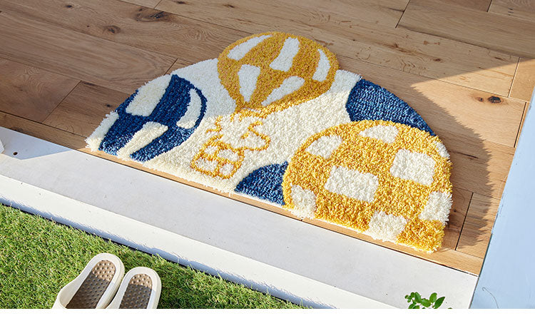 マット 日本製 48×70cm スヌーピー SNOOPY Balloon MAT バルーン マット 玄関マット ラグマット 防ダニ 北欧 おしゃれ(代引不可)