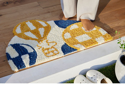 マット 日本製 48×70cm スヌーピー SNOOPY Balloon MAT バルーン マット 玄関マット ラグマット 防ダニ 北欧 おしゃれ(代引不可)
