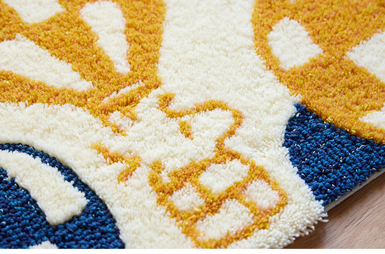 マット 日本製 48×70cm スヌーピー SNOOPY Balloon MAT バルーン マット 玄関マット ラグマット 防ダニ 北欧 おしゃれ(代引不可)