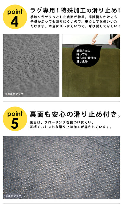 ふかピタ 防音 ふかふか 下敷き専用 ラグ 170×170cm 約2畳 滑り止め 下敷きラグ ラグマット カーペット ラグカーペット 床暖房対応 ふかぴた(代引不可)