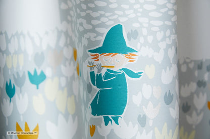カーテン 日本製 ムーミン MOOMIN SOFT MELODY ソフトメロディー 2級遮光 ウォッシャブル 形状記憶加工 ベージュ ブルー 1枚入(代引不可)