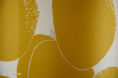 カーテン 日本製 ムーミン MOOMIN ROCK PATTERN ロックパターン 2級遮光 ウォッシャブル ダークグレー イエロー 1枚入(代引不可)