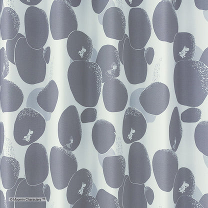 カーテン 日本製 ムーミン MOOMIN ROCK PATTERN ロックパターン 2級遮光 ウォッシャブル ダークグレー イエロー 1枚入(代引不可)