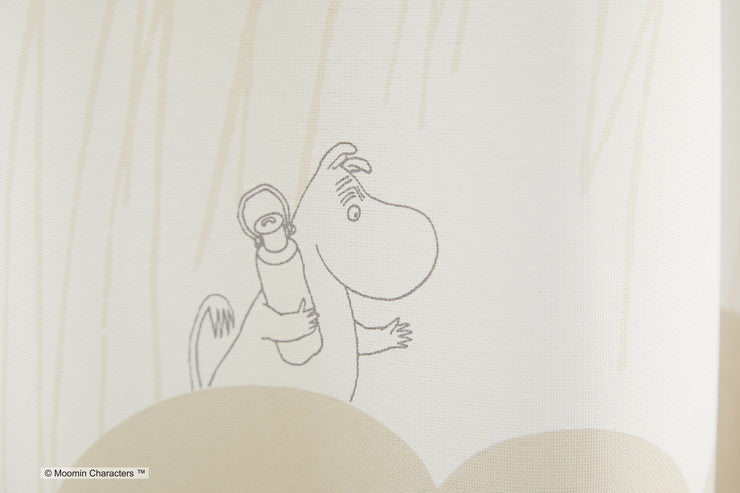 カーテン 日本製 ムーミン MOOMIN RAIN DROPS レインドロップス 2級遮光 ウォッシャブル ブラック ブルー ベージュ 1枚入(代引不可)
