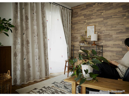 カーテン 日本製 ムーミン MOOMIN PUUT drape プート ドレープ 2級遮光 1枚入 ウォッシャブル 洗える 形状記憶加工 北欧 おしゃれ(代引不可)