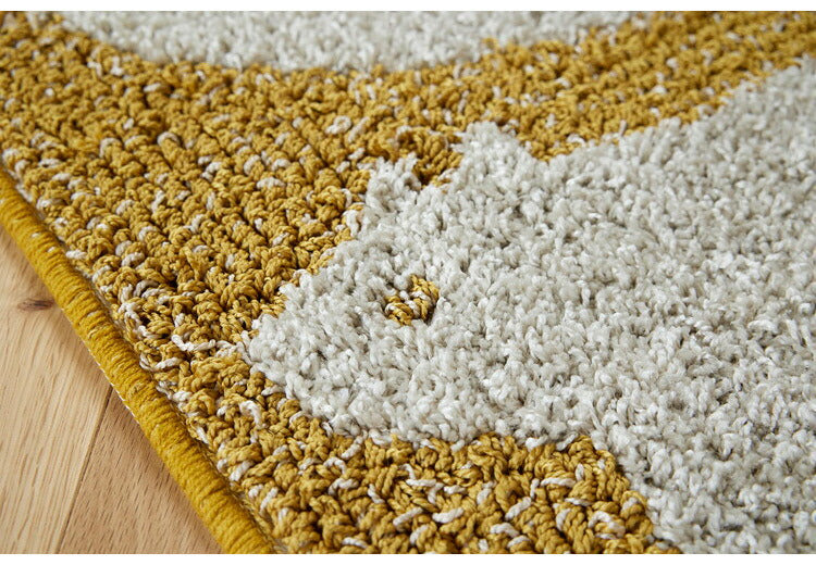 日本製 ラグ 45×70cm 滑り止め アニマット アニマル柄 動物柄 ポチ タマ リス ウズラ 国産 スミノエ Suminoe 北欧 かわいい おしゃれ(代引不可)