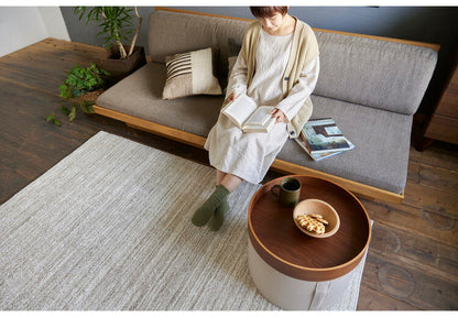 日本製 ラグ 130×190cm 滑り止め エクリュ むじのラグ 無地 タフトラグ アイボリー ベージュ グレー グレージュ 国産 スミノエ Suminoe 北欧 モダン シンプル おしゃれ(代引不可)