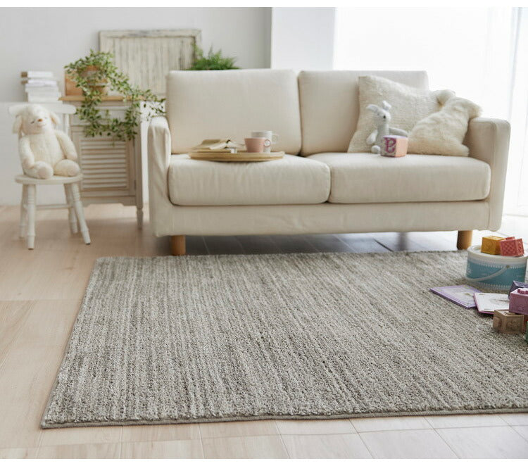 日本製 ラグ 130×190cm 滑り止め エクリュ むじのラグ 無地 タフトラグ アイボリー ベージュ グレー グレージュ 国産 スミノエ Suminoe 北欧 モダン シンプル おしゃれ(代引不可)