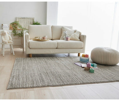 日本製 ラグ 130×190cm 滑り止め エクリュ むじのラグ 無地 タフトラグ アイボリー ベージュ グレー グレージュ 国産 スミノエ Suminoe 北欧 モダン シンプル おしゃれ(代引不可)