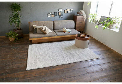 日本製 ラグ 130×190cm 滑り止め エクリュ むじのラグ 無地 タフトラグ アイボリー ベージュ グレー グレージュ 国産 スミノエ Suminoe 北欧 モダン シンプル おしゃれ(代引不可)