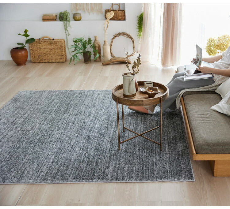 日本製 ラグ 190×190cm 滑り止め エクリュ むじのラグ 無地 タフトラグ アイボリー ベージュ グレー グレージュ 国産 スミノエ Suminoe 北欧 モダン シンプル おしゃれ(代引不可)