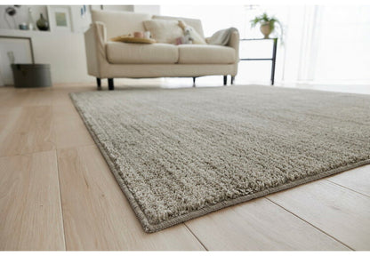 日本製 ラグ 190×190cm 滑り止め エクリュ むじのラグ 無地 タフトラグ アイボリー ベージュ グレー グレージュ 国産 スミノエ Suminoe 北欧 モダン シンプル おしゃれ(代引不可)