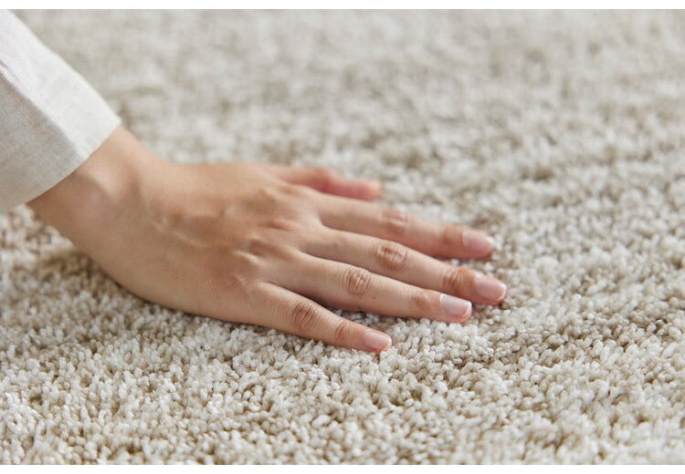 日本製 ラグ 190×190cm 滑り止め エクリュ むじのラグ 無地 タフトラグ アイボリー ベージュ グレー グレージュ 国産 スミノエ Suminoe 北欧 モダン シンプル おしゃれ(代引不可)