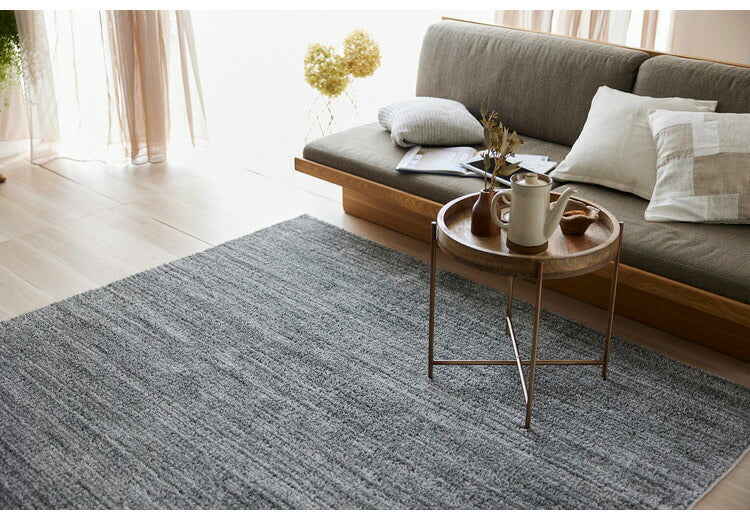 日本製 ラグ 190×190cm 滑り止め エクリュ むじのラグ 無地 タフトラグ アイボリー ベージュ グレー グレージュ 国産 スミノエ Suminoe 北欧 モダン シンプル おしゃれ(代引不可)