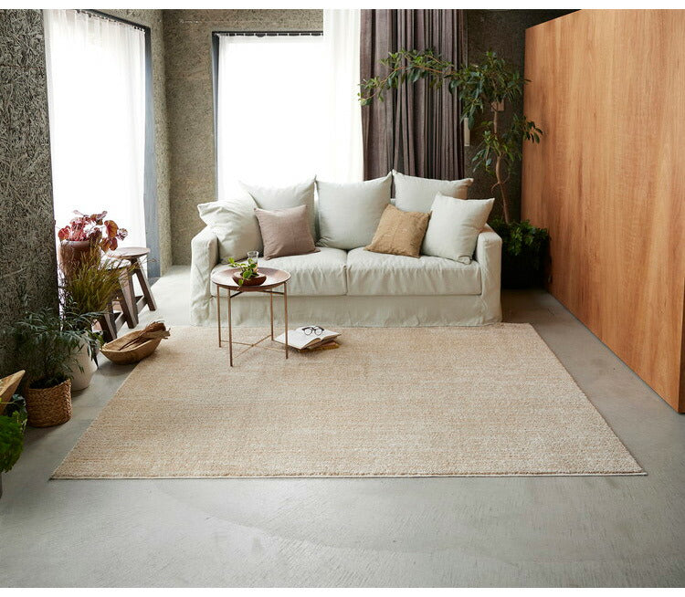 日本製 ラグ 190×240cm 滑り止め エクリュ むじのラグ 無地 タフトラグ アイボリー ベージュ グレー グレージュ 国産 スミノエ Suminoe 北欧 モダン シンプル おしゃれ(代引不可)