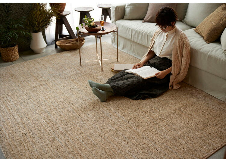 日本製 ラグ 190×240cm 滑り止め エクリュ むじのラグ 無地 タフトラグ アイボリー ベージュ グレー グレージュ 国産 スミノエ Suminoe 北欧 モダン シンプル おしゃれ(代引不可)