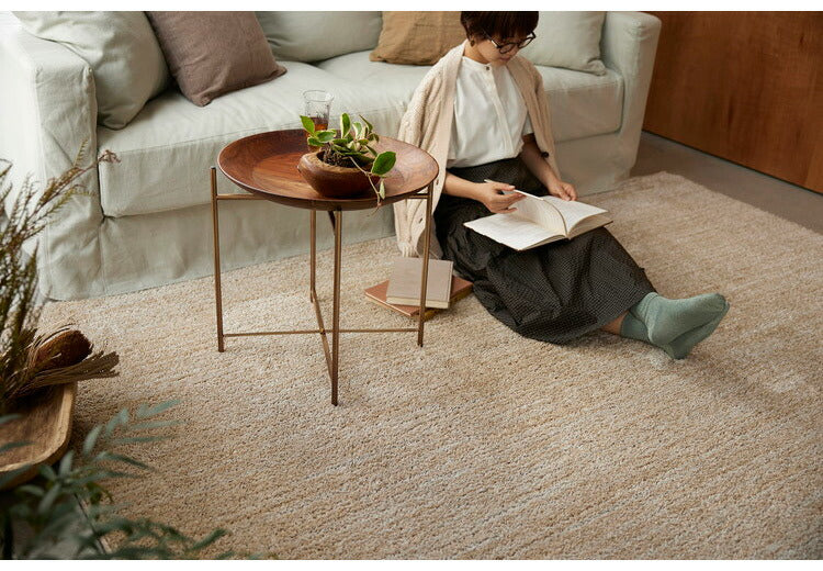 日本製 ラグ 190×240cm 滑り止め エクリュ むじのラグ 無地 タフトラグ アイボリー ベージュ グレー グレージュ 国産 スミノエ Suminoe 北欧 モダン シンプル おしゃれ(代引不可)