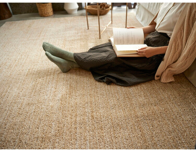 日本製 ラグ 190×240cm 滑り止め エクリュ むじのラグ 無地 タフトラグ アイボリー ベージュ グレー グレージュ 国産 スミノエ Suminoe 北欧 モダン シンプル おしゃれ(代引不可)